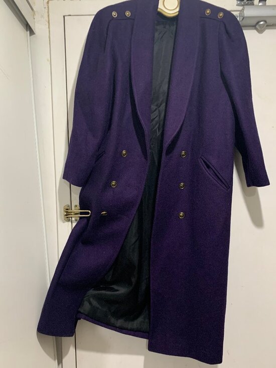 VINTAGE FOXRUN BY BALIMEL WOOL BLEND TRENCH COATS SIZE 9/10 - Picture 11 of 16